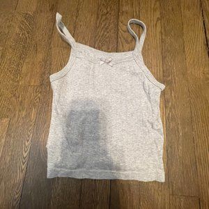 One Size Brandy Melville Gray Bow Tank